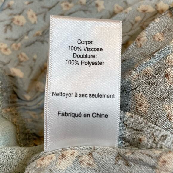 ASTR NWT Y2K PUFF SLEEVE FLORAL COTTAGE FESTIVAL PREPPY NWT TOP BLUE XL - Picture 9 of 11